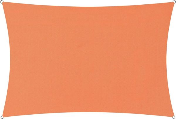Lumaland Sonnensegel Rechteckig | 2 x 3 Meter | Wasserfester Sonnenschutz inkl. Befestigungsseile | Terrasse, Garten & Balkon Schattenspender aus Polyester (160 g/m²) mit UV Schutz 30+ [Orange]
