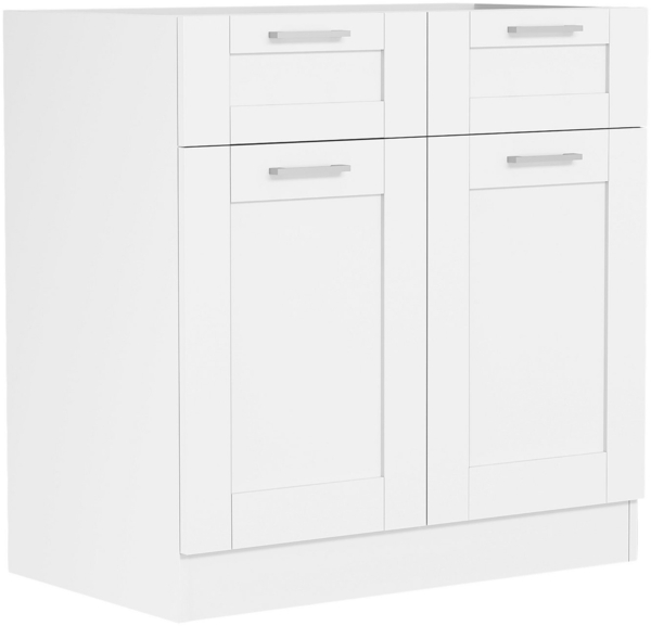 VCM Küchenmöbel Unterschrank Colura 920541 Weiß H. 82 x B. 80 x T. 46 cm