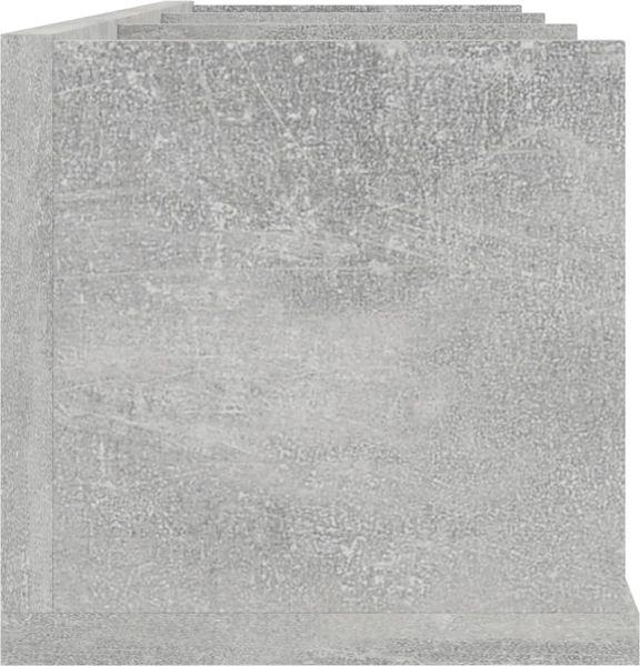 vidaXL CD-Wandregal Betongrau 75x18x18 cm Holzwerkstoff 801314 Bild 5