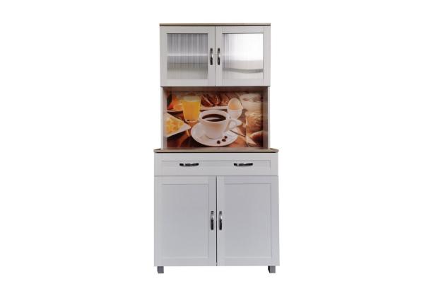 HTI-Living Hochschrank Küchenbuffet 1 Schublade Blanca Bistro (Stück, 1-St, 1x Schrank Blanca, ohne Dekoration) Küchenschrank Hochschrank