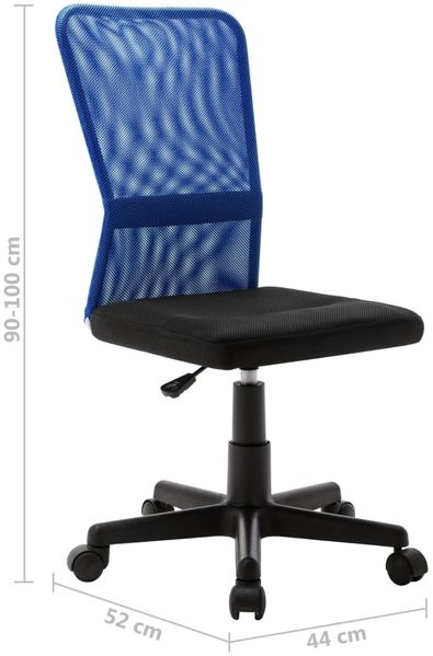 vidaXL Bürostuhl Schwarz und Blau 44x52x100 cm Netzgewebe 289511 Bild 8