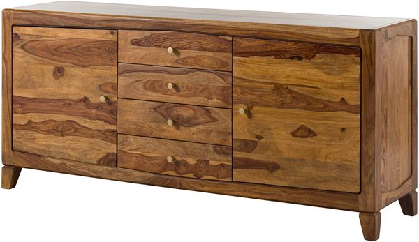 Sideboard Sheesham 175x45x80 braun lackiert ANCONA #123