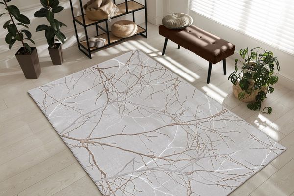 the carpet Teppich Mila, rechteckig, Höhe: 8 mm, moderner Wohnzimmer Teppich elegant glänzender Flor