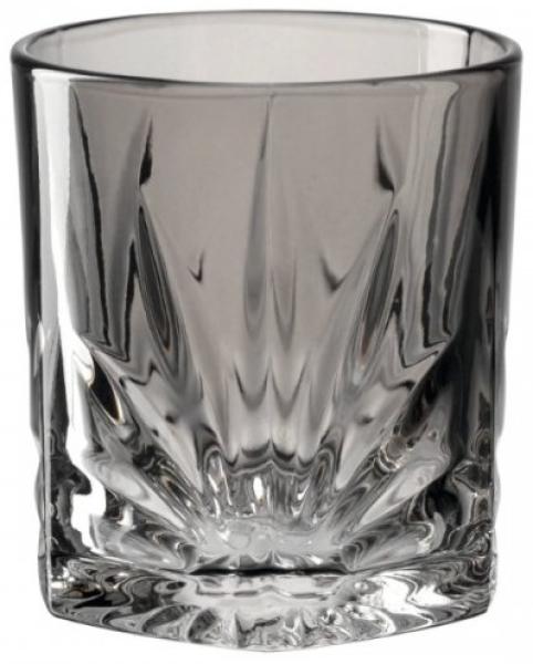 Leonardo Trinkglas Capri, Wasserglas, Saftglas, Kalk-Natron Glas, Grau, 330 ml, 022359