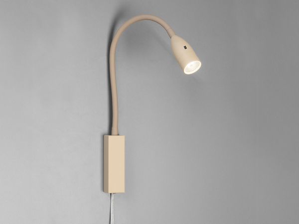 LED Bettlampe STEN Beige mit Kabel und Stecker, Gestensteuerung, Breite 4cm Bild 3