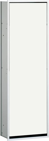 EMCO asis 300 Badezimmerschrank Einbauschrank Unterputz aus Aluminium und Glas mit Stauraum, 964 mm