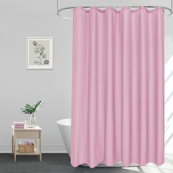 Duschvorhang 180x200 Rose Wasserdicht Anti-Schimmel Textil Vorhang Stoff