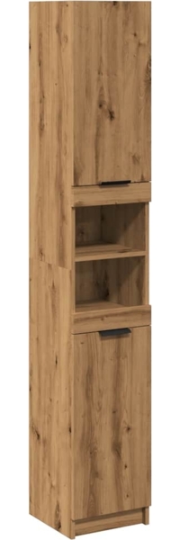 vidaXL Badschrank Artisan-Eiche 32x34x188,5 cm Holzwerkstoff 856944