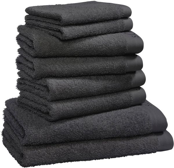 s.Oliver Handtuch Set s.Oliver, Premium Qualität, 600 gr/m², Walkfrottier (Set, 8-St), 2 Gästetücher 30x50, 4 Handtücher 50x100, 2 Duschtücher 70x140