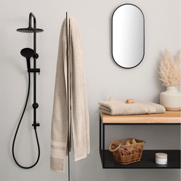 OTTO home Saunatuch Vanessa, 2 Saunatücher, 80x200cm, in Standard- und Premium-Qualität, Walkfrottee (Set, 2-St), Handtücher mit Bordüre, 100% Baumwolle, einfarbig, weich