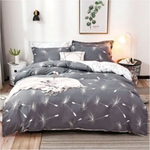 KEAYOO Bettwäsche Löwenzahnsamen, Baumwolle, 2 teilig, Bettwäsche mit Pusteblumen-Design für erholsamen Schlaf Bild 6