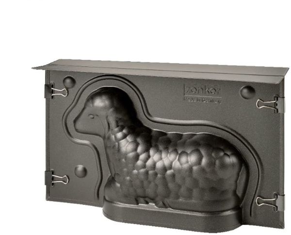 Zenker Lämmchenbackform zu Ostern – 700 ml Füllvolumen – 3D Kuchenform mit Antihaftbeschichtung und Lämmchen als Motiv zum backen – Leckere Deko als Osterlamm Backform