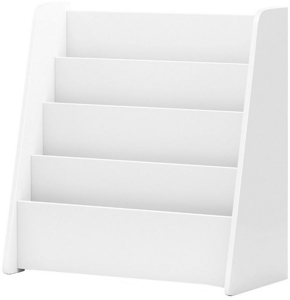 COSTWAY Kinderregal, mit 4 Ablagefächern 57,5 x 26,5 x 59 cm Weiß