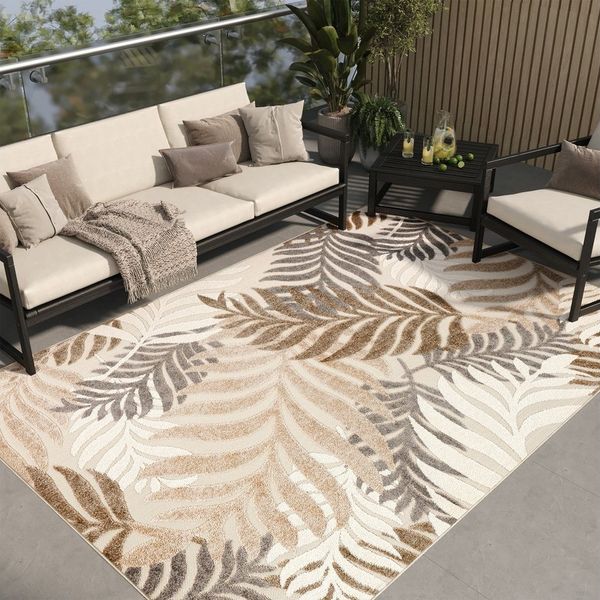 Tapiso Outdoorteppich PATIO, rechteckig, Höhe: 6 mm, In- & Outdoorteppich, Pflegeleicht für Garten, Terrasse, Balkon, Küche