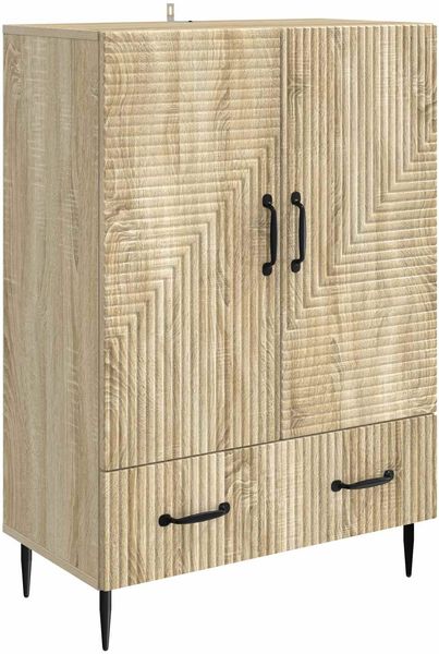 vidaXL Sideboard Sonoma-Eiche 66 x 34,5 x 95 cm Holzwerkstoff 894897