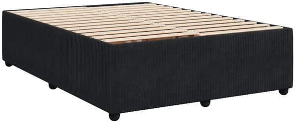 vidaXL Boxspringbett mit Matratze Schwarz 160x200 cm Samt 3287796 Bild 6