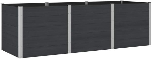 vidaXL Hochbeet Schwarz 300 x 100 x 91 cm 42038995