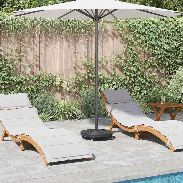 vidaXL Sonnenschirmständer Art Deco Schwarz Ø 45 x 39,5 cm Eisen 42002568