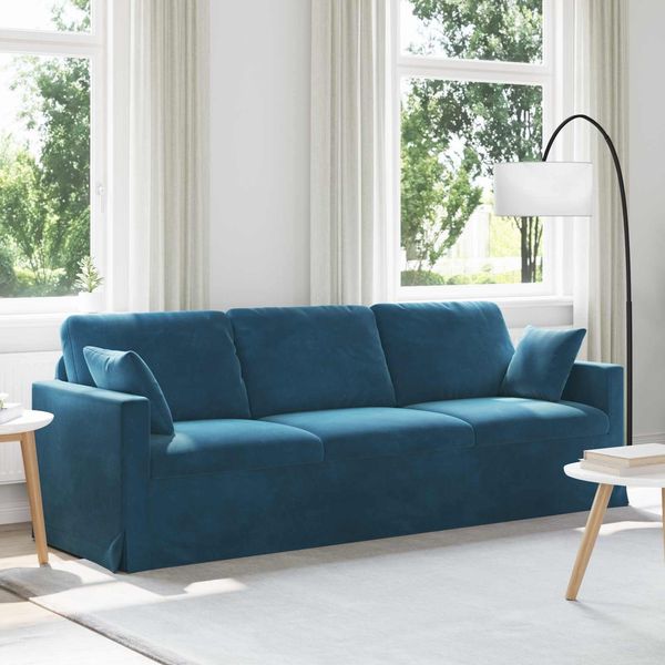 vidaXL Sofa Blau 228 x 78 x 80 cm Samt 42024448