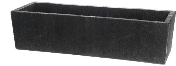 Kunststoff-Pflanzgefäß 4LIVING 291124 schwarz 50×14×13 cm