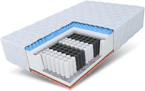 Matratze 120x200 cm Taschenfederkern Kokos H3 H4 ATTIS MAX HR-Schaum Höhe 27 cm