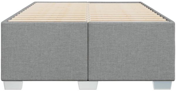 vidaXL Bettgestell ohne Matratze Hellgrau 120x200 cm Stoff 3284464 Bild 4
