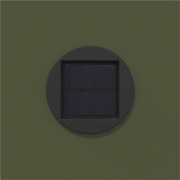 vidaXL Solar LED Weg Licht 2 pcs Olive Grün Kalt gewalzter Stahl 879726 Bild 7