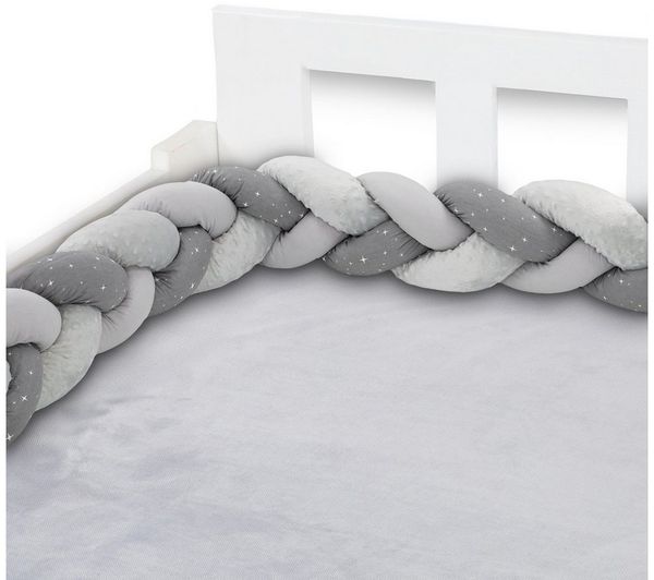 Totsy Baby Bettnestchen Bettschlange Bettumrandung für Babybett und Kissen Deko Kuschelkissen