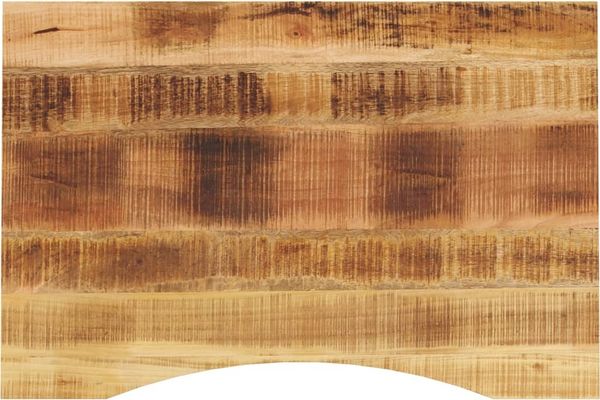 vidaXL Schreibtischplatte mit Aussparung 80x50x2,5 cm Massivholz Mango 370177