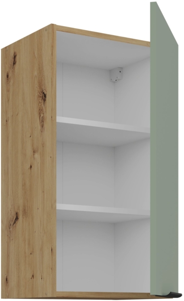 Küchen Hängeschrank 40 cm ARIA Aquamarin ultra matt + Eiche Artisan matt, hochwertige Fronten mit Anti Fingerprint Beschichtung Küchenzeile Küchenblock Bild 3