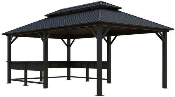 Sojag Bondi 1220 | Metall Pavillon mit festem Dach