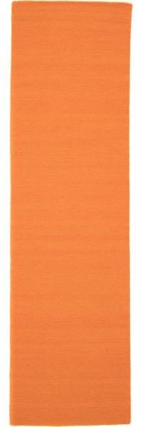 Kelim Teppich - Trendy »Fancy« 300 x 80 cm - orange - läufer