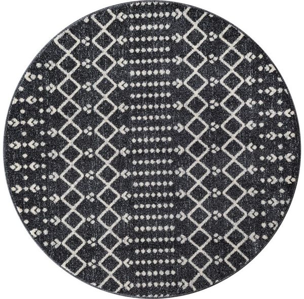 Sanat Teppich Boho 8205, rund, Höhe: 10 mm, Kurzflor, robust, Boho, Scandic, für Fussbodenheizung geeignet