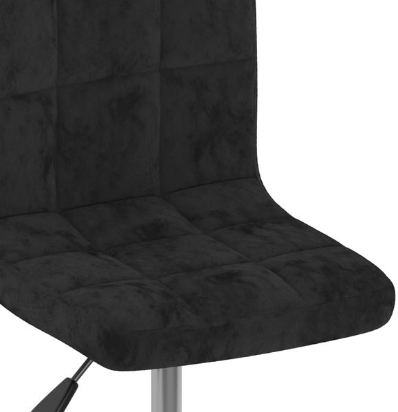 vidaXL Esszimmerstühle 4 Stk. Drehbar Schwarz Samt [3087478] Bild 7