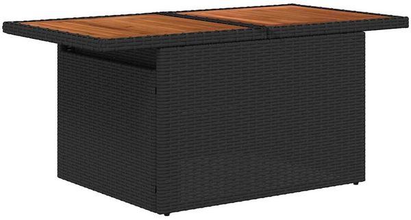 vidaXL Garten-Sofa-Set mit Kissen 7 pcs Schwarz und Creme 3349466 Bild 6