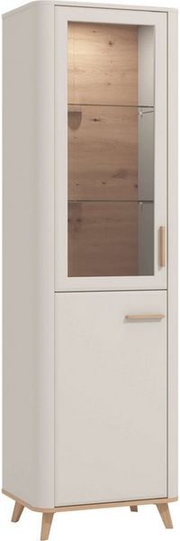 Home affaire Vitrine Darwen Vitrinenschrank, Glasschrank, Standvitrine, Highboard/Sideboard 2 Türen, 4 Einlegeböden, 5 Fächer, Gesamtmaße (B/T/H): 58/40/193 cm