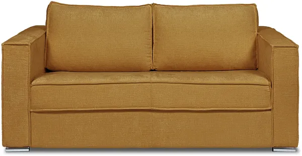 Vente-unique - LORETO Sofa Stoff Gelb - B 223 cm95 cm x H 90 cm x L 195 cm