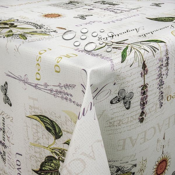 DecoHomeTextil Heimtextilmanufaktur Tischdecke Wachstuch Wachstischdecke Gartentischdecke gefaltet