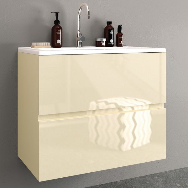 Möbelhandel Klipenstein Waschbeckenunterschrank 65/80/100 cm, mit Waschtisch, fertigmontiert 65 cm, 80 cm, 100 cm Breite