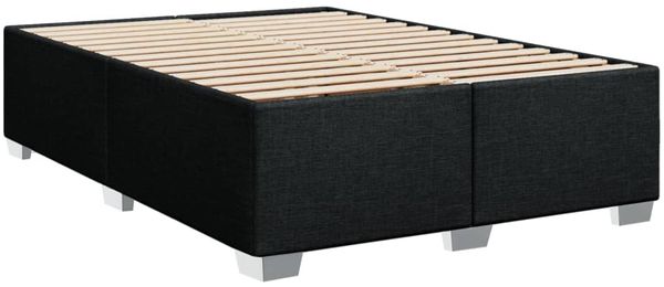 vidaXL Boxspringbett mit Matratze Schwarz 160x200 cm Stoff 3288255 Bild 8