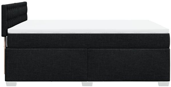 vidaXL Boxspringbett mit Matratze Schwarz 160x200 cm Stoff 3288255 Bild 11
