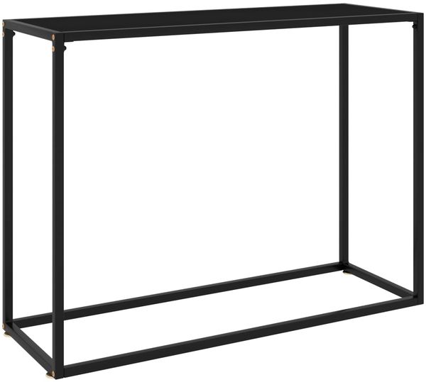 vidaXL Konsolentisch Schwarz 100 x 35 x 75 cm Hartglas [322812]