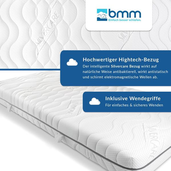 BMM 'Komfort 19 SilverCare' Kaltschaummatratze , 160x190 cm, H4 Bild 5