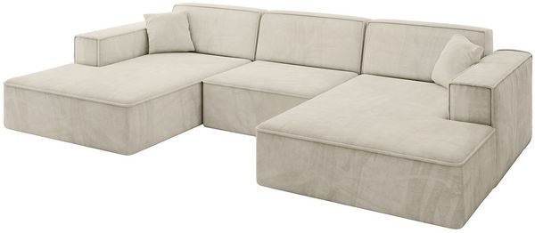 ALTDECOR Wohnlandschaft IREA-U1-v4, Sofa Praktische Bequeme Funktionsecke Couch U-Form Eckcouch, Corner Sofa U-Form Vielseitige Sofa Wohnlandschaft Wohnzimmer