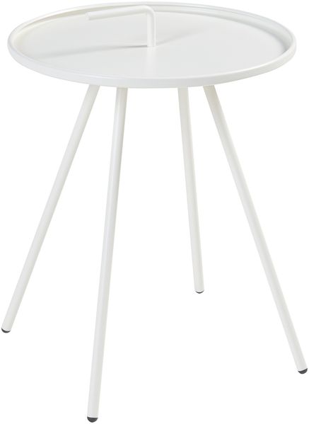 Outdoor-Beistelltisch Fosen 55 x Ø 42 cm Weiß [en. casa] Bild 3