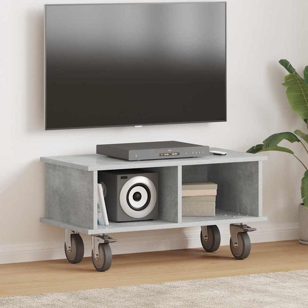 vidaXL TV-Ständer Beton Grau 68,5 x 35 x 35 cm Holzwerkstoff 891043