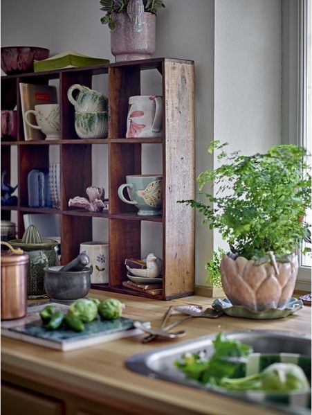 CREATIVE COLLECTION Tilo Regal Braun Recyceltes Holz