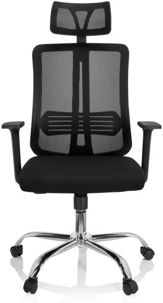 hjh OFFICE Home Office Bürostuhl ZH 200 Stoff/Netzstoff Schwarz