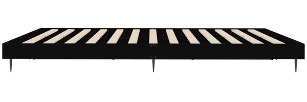 vidaXL Bettgestell Schwarz 200x200 cm Holzwerkstoff 832214 Bild 7