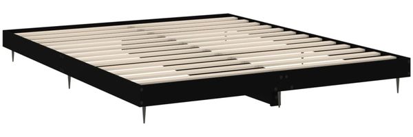 vidaXL Bettgestell Schwarz 200x200 cm Holzwerkstoff 832214 Bild 5